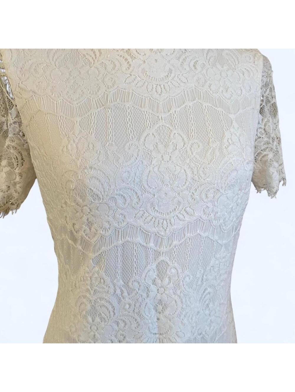 Kensie white lace dress fairy coquette cottagecore mini dress Size 8 🤍 - Picture 2 of 7